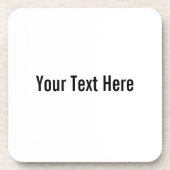 Ihr Text hier Benutzerdefinierte Cork-Untersetzer Untersetzer (Vorderseite)