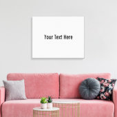 Ihr Text hier benutzerdefinierte Leinwand Wall Art (Insitu (Wohnzimmer))