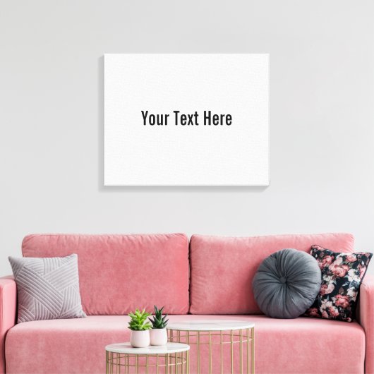 Ihr Text hier benutzerdefinierte Leinwand Wall Art (Insitu (Wohnzimmer))