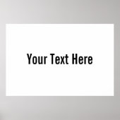 Ihr Text hier benutzerdefiniertes horizontales Pos Poster (Vorne)