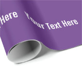 Ihr Text hier benutzerdefiniertes Lila Wrapper Geschenkpapier (Rolleneckpunkt)