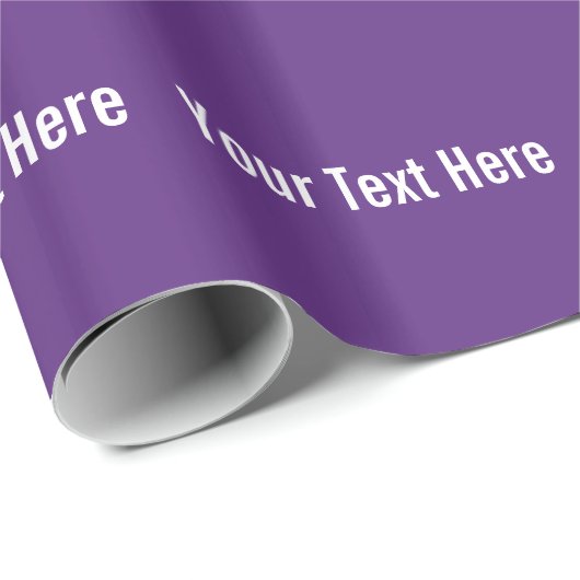 Ihr Text hier benutzerdefiniertes Lila Wrapper Geschenkpapier (Rolleneckpunkt)