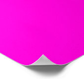Ihr Text hier benutzerdefiniertes rosa horizontale Poster (Ecke)