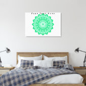 Ihr Text hier Custom Art Stretched Canvas drucken Leinwanddruck (Insitu (Schlafzimmer))