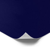 Ihr Text hier Custom Navy Blue Horizontal Poster (Ecke)