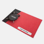 Ihr Text hier Door Mat Fußmatte (Schrägansicht)