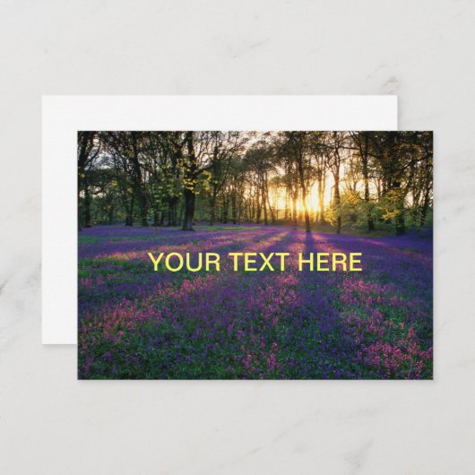 IHR TEXT HIER KARTE (Vorne/Hinten)