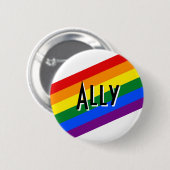 Ihr Text hier mit dem Regenbogenstolzen Button But (Vorne & Hinten)