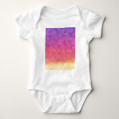 Ihr Text hier: RAINBOW SUNSET HINTERGRUND Baby Strampler (Vorderseite)
