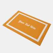 Ihr Text hier Skript Modern Doormat Orange Fußmatte (Schrägansicht)