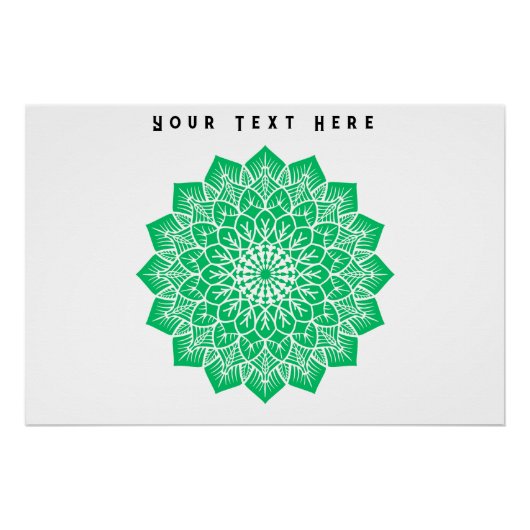 Ihr Text hier Text Bild Benutzerdefiniertes Glänze Poster (Vorderseite)