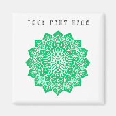 Ihr Text hier Text Bild grün Zuhause Küche Magnet (Vorne)