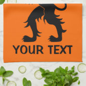 Ihr Text - Holland-Löwe Geschirrtuch (Gefaltet)