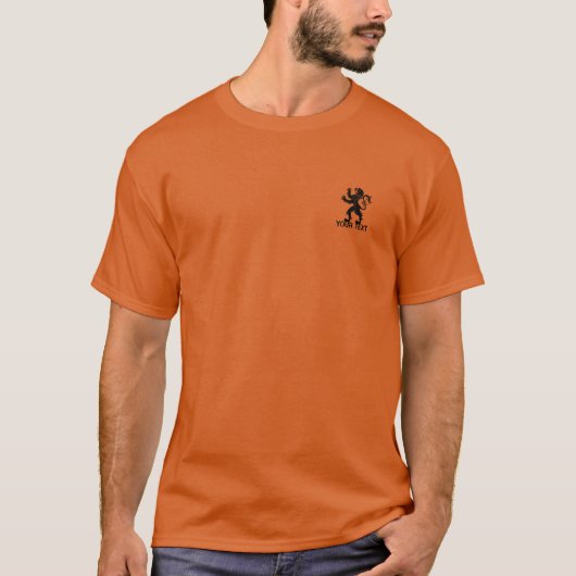 Ihr Text - Holland-Löwe T-Shirt (Vorderseite)