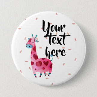Ihr Text mit pinl Giraffe Button