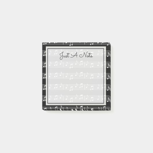 Ihr Text | Musikalische Hinweise Post-it Klebezettel (Vorderseite)