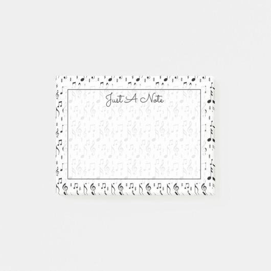 Ihr Text | Musikalische Hinweise Post-it Klebezettel (Vorderseite)