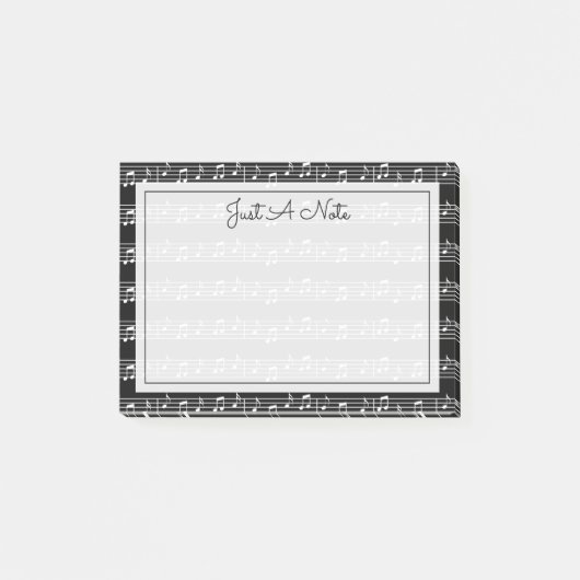 Ihr Text | Musikalische Hinweise Post-it Klebezettel (Vorderseite)