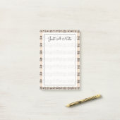 Ihr Text | Musikalische Hinweise Post-it Klebezettel (Auf Schreibtisch)