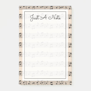 Ihr Text Musikalische Hinweise Post-it Klebezettel