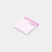 Ihr Text | Niedliche Zahnarztpraxis Post-it Klebezettel (angewinkelt)