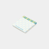 Ihr Text | Niedliche Zähne Post-it Klebezettel (angewinkelt)