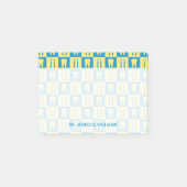 Ihr Text | Niedliche Zähne Post-it Klebezettel (Vorderseite)