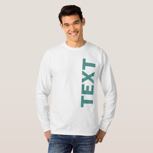 Ihr Text oder Ihr Name bedeutet eine lange schlank T-Shirt (Vorne ganz)