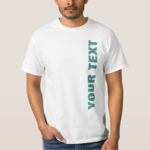 Ihr Text oder Ihr Name zweiseitig Mens Moderner We T-Shirt