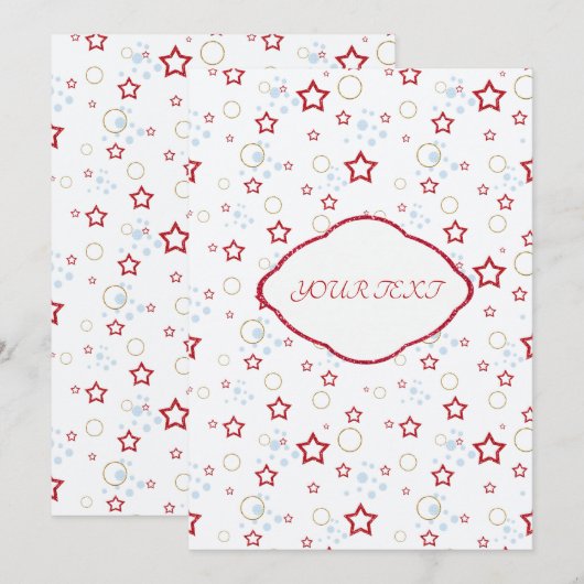 Ihr Text, personalisiert Einladung (Vorne/Hinten)