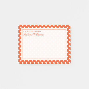 Ihr Text Polka Dot Pattern Post-it Klebezettel