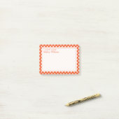 Ihr Text | Polka Dot Pattern Post-it Klebezettel (Auf Schreibtisch)