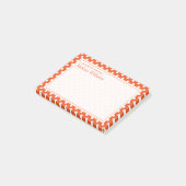 Ihr Text | Polka Dot Pattern Post-it Klebezettel (angewinkelt)