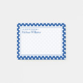 Ihr Text | Polka Dot Pattern Post-it Klebezettel (Vorderseite)