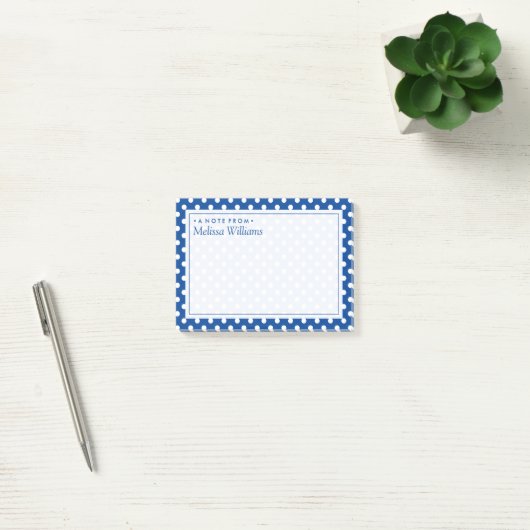 Ihr Text | Polka Dot Pattern Post-it Klebezettel (Büro)