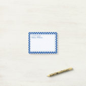 Ihr Text | Polka Dot Pattern Post-it Klebezettel (Auf Schreibtisch)