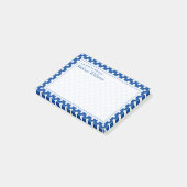 Ihr Text | Polka Dot Pattern Post-it Klebezettel (angewinkelt)