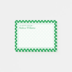 Ihr Text Polka Dot Pattern Post-it Klebezettel