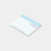 Ihr Text | Toothbrush Dental Office Post-it Klebezettel (angewinkelt)