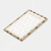 Ihr Text | Top Hat Mustache Post-it Klebezettel (angewinkelt)