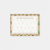 Ihr Text | Top Hat Mustache Post-it Klebezettel (Vorderseite)