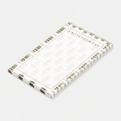 Ihr Text | Top Hat Mustache Post-it Klebezettel (angewinkelt)