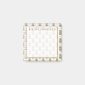 Ihr Text | Top Hat Mustache Post-it Klebezettel (Vorderseite)