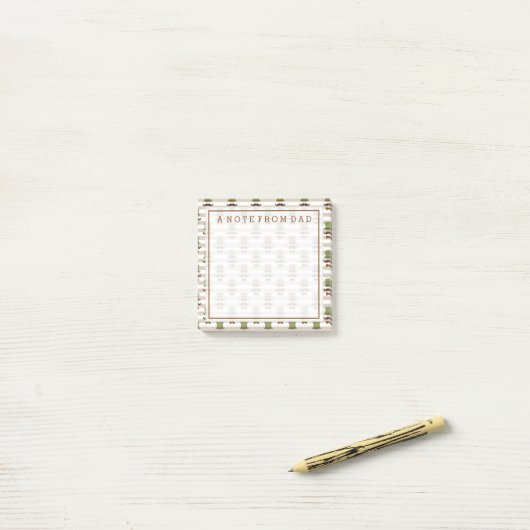 Ihr Text | Top Hat Mustache Post-it Klebezettel (Auf Schreibtisch)