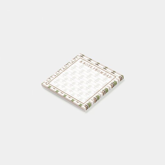 Ihr Text | Top Hat Mustache Post-it Klebezettel (angewinkelt)