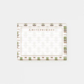 Ihr Text | Top Hat Mustache Post-it Klebezettel (Vorderseite)