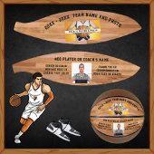 Ihr Text- und 2-Foto-Basketballtrainer Basketball