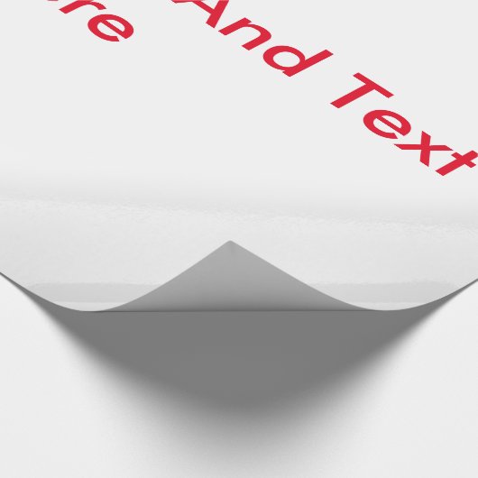 Ihr Text und Bild hier individuell Geschenkpapier (Ecke)