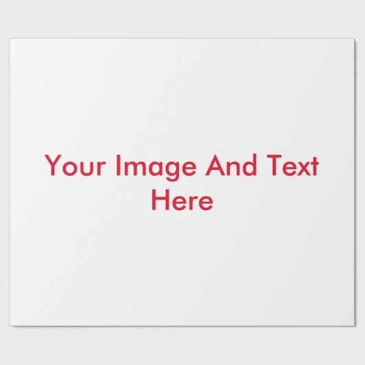 Ihr Text und Bild hier individuell Geschenkpapier (Flach)