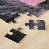 Ihr Text und farbenfroher Ombre Hintergrund Puzzle (Seite)